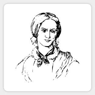 Determined woman portrait Sticker